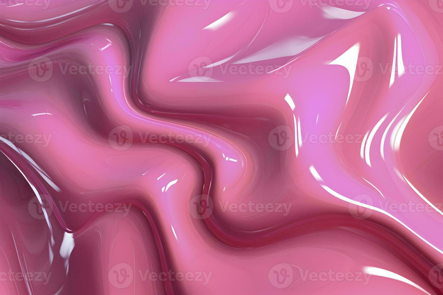 3d rendering Curve Dynamic Pink Fluid Liquid Wallpaper. Light Metal Color Colorful Swirl Gradient Mesh. Bright Vivid Vibrant Smooth Surface. Blurred Water Multicolor Gradient Background AI Generative photo