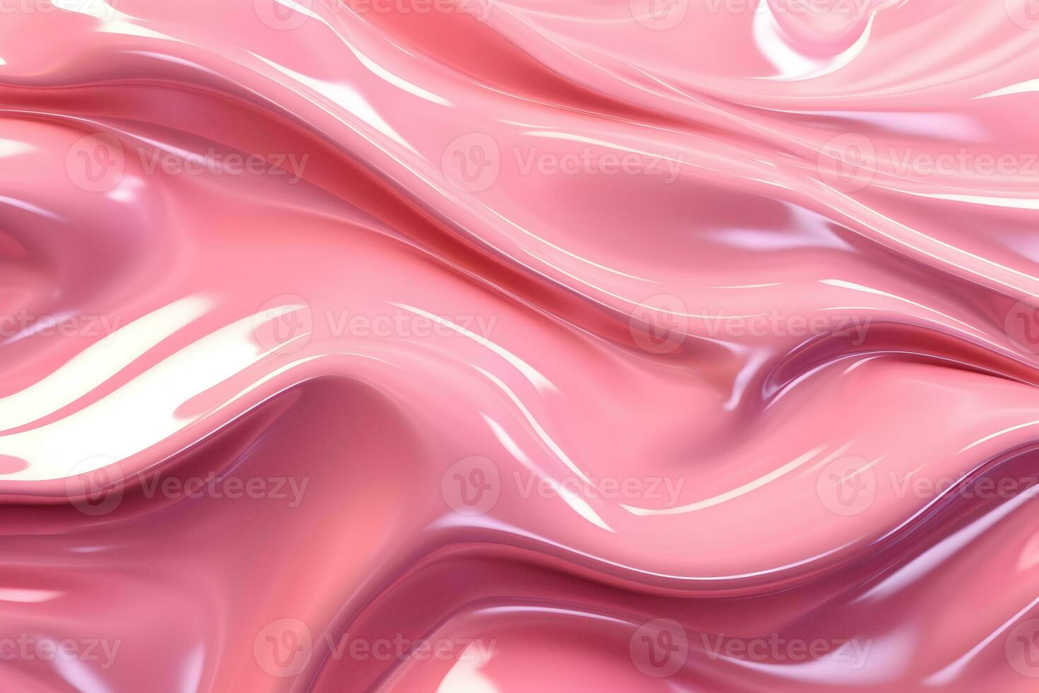 3d rendering Curve Dynamic Pink Fluid Liquid Wallpaper. Light Metal Color Colorful Swirl Gradient Mesh. Bright Vivid Vibrant Smooth Surface. Blurred Water Neon Gradient Background AI Generative photo