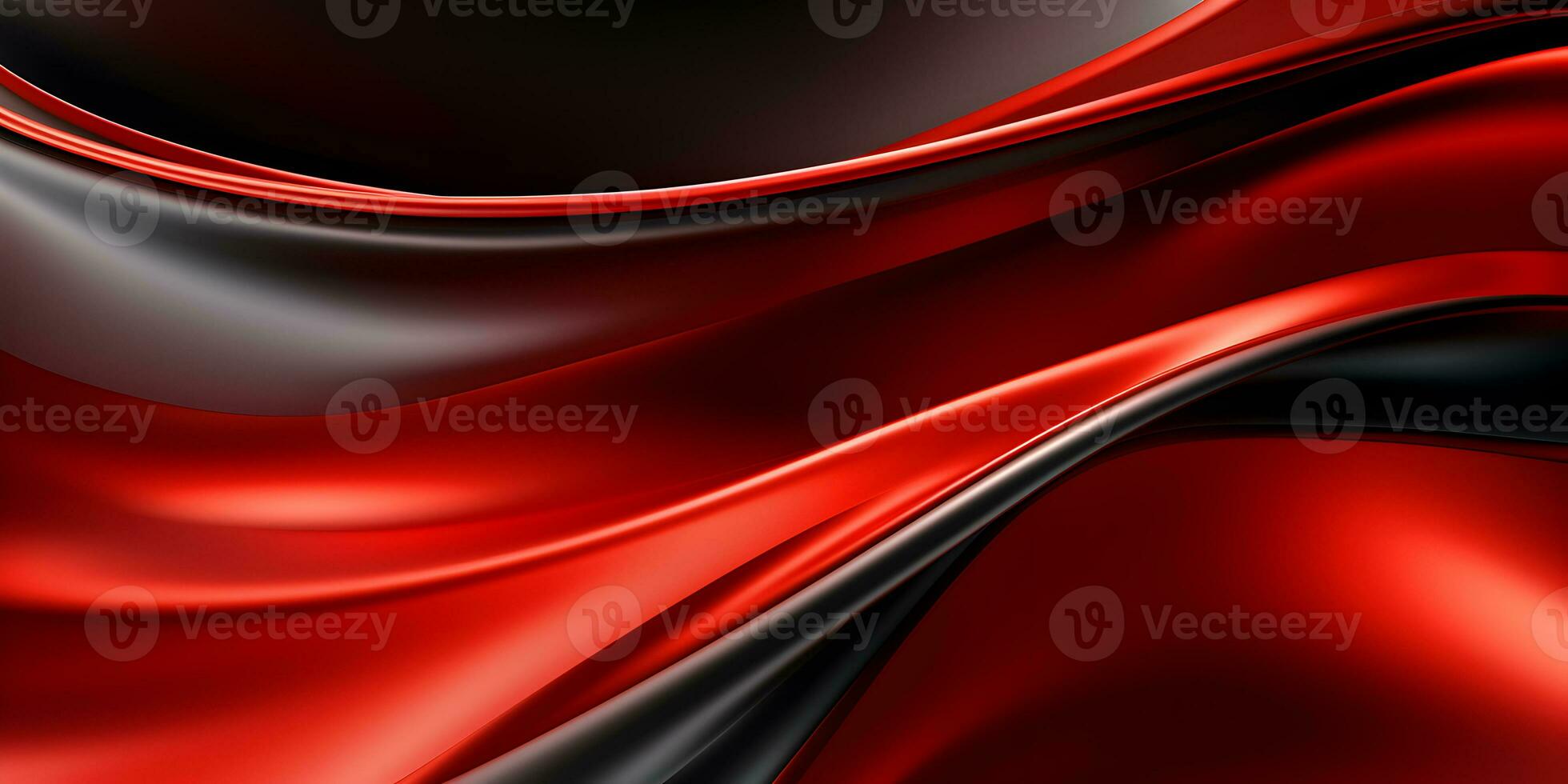 3d rendering Curve Silver Holographic Fluid Liquid Wallpaper. Silver Metal Color Swirl Gradient Mesh. Red Vivid Vibrant Smooth Surface. Blurred Water Multicolor Neon Background AI Generative photo