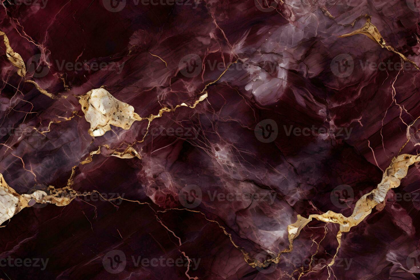 Marble granite dark pink and white with gold texture. Background wall surface seamless pattern graphic burgundy, cherry, ruby floor ceramic counter texture stone AI Generative photo