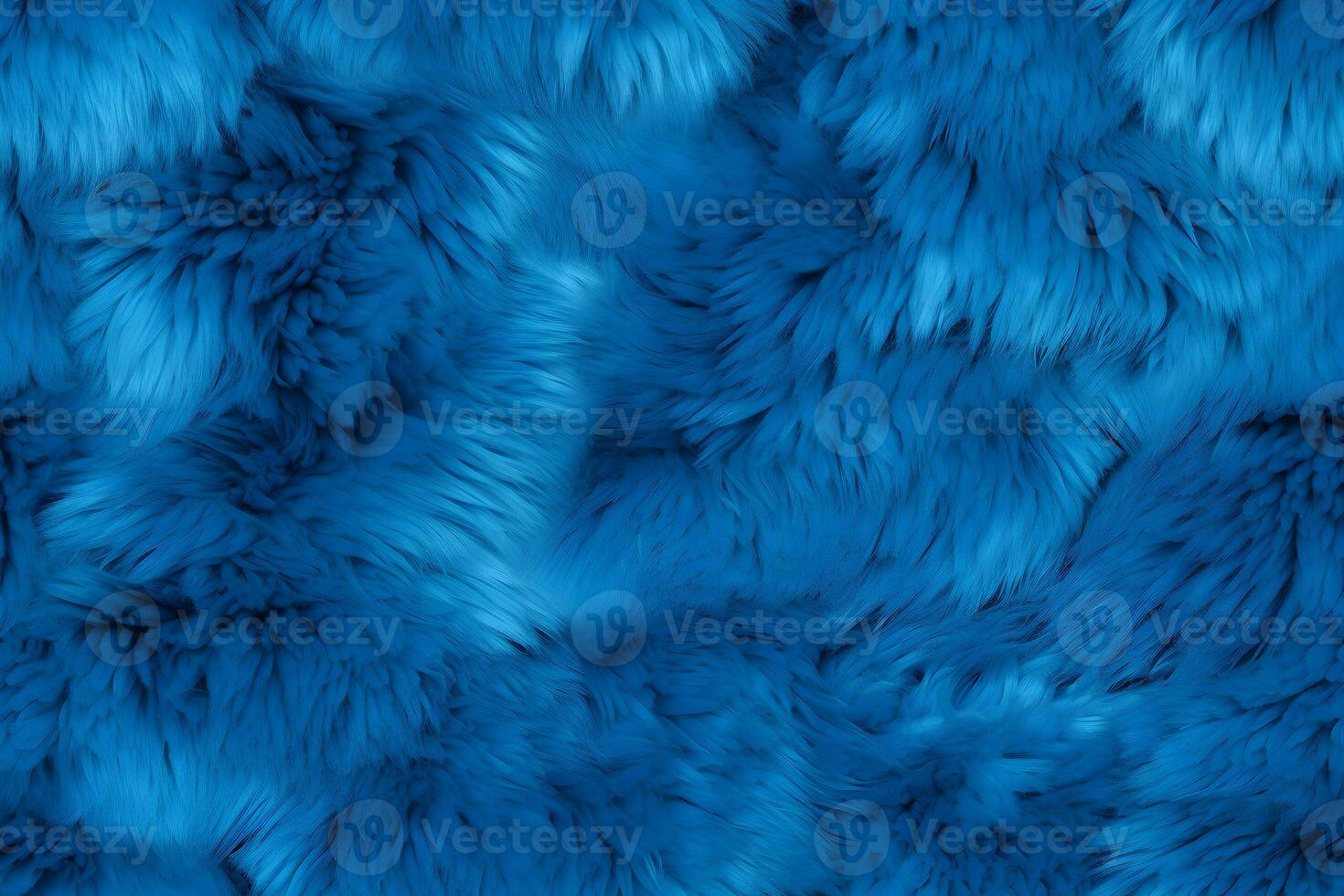 High detailed Close-up Blue color sheep fur seamless pattern. Natural sheepskin rug seamless pattern background. Wool texture top view AI Generative photo