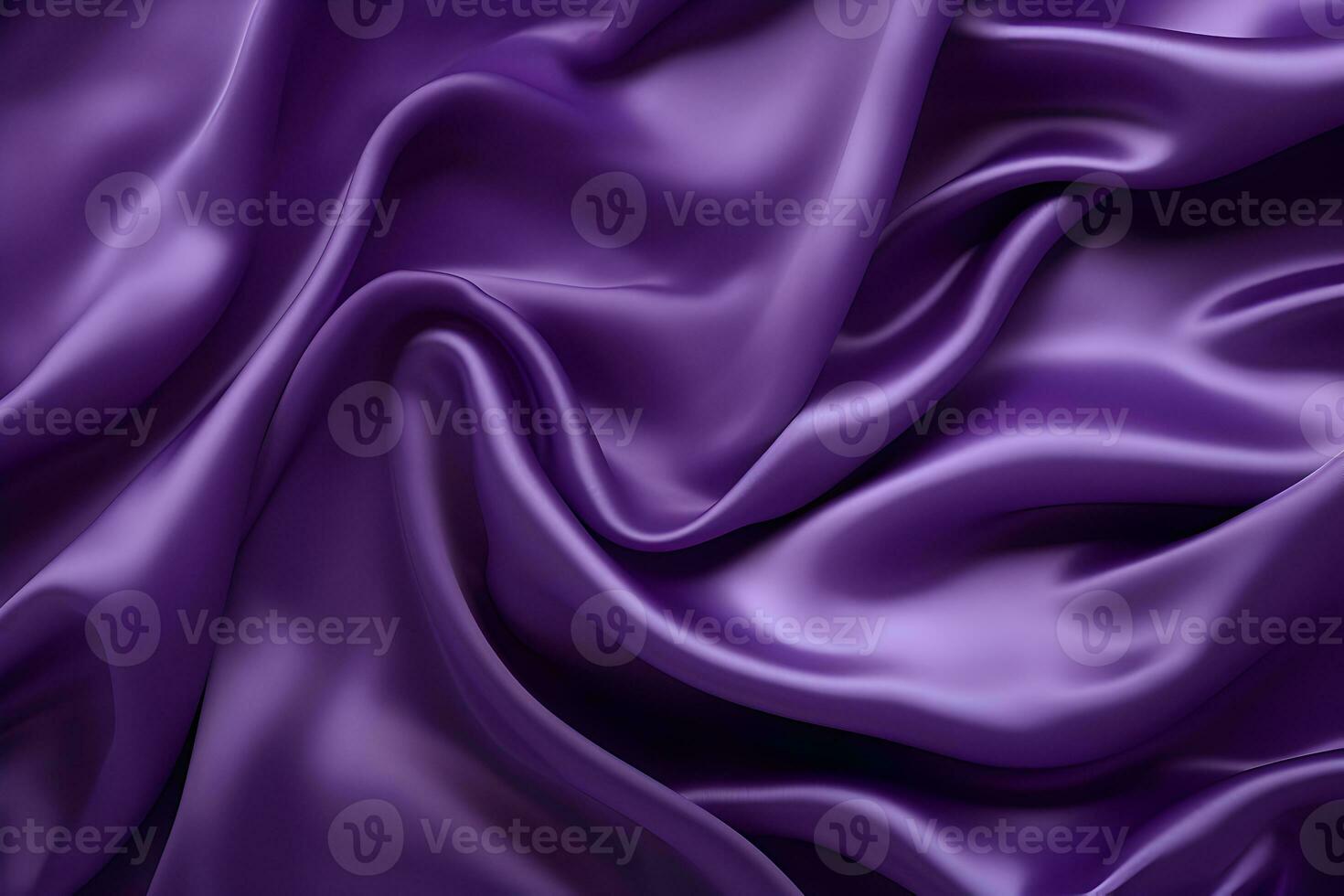 High detailed Close up Purple soft silk fabric clean backround wavy violet satin texture pattern for walllpaper, background and design art work top view AI Generative photo