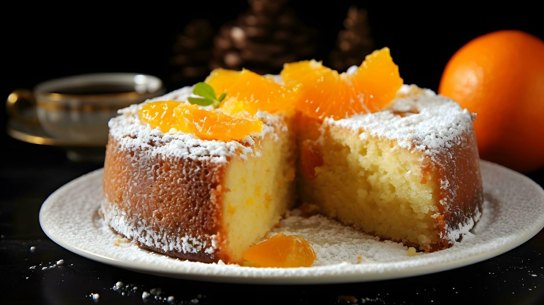 Orange and Pineapple Cake, A Sweet and Fruity Dessert photo