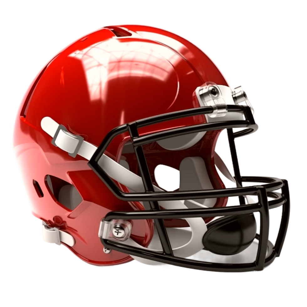 Red American Football Helmet Generative Ai 33293175 PNG red-american-football-helmet-generative-ai-33293175-png