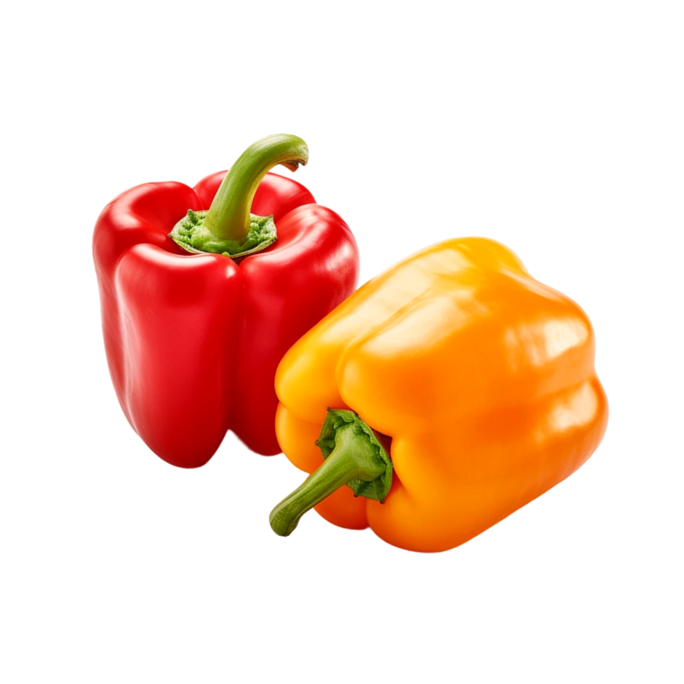 Chili pepper Cayenne pepper Friggitello Yellow pepper Red bell pepper, Generative Ai png