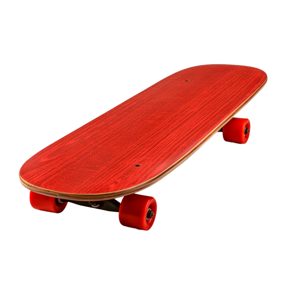 Wooden Modern Skateboard Deck. Generative Ai png