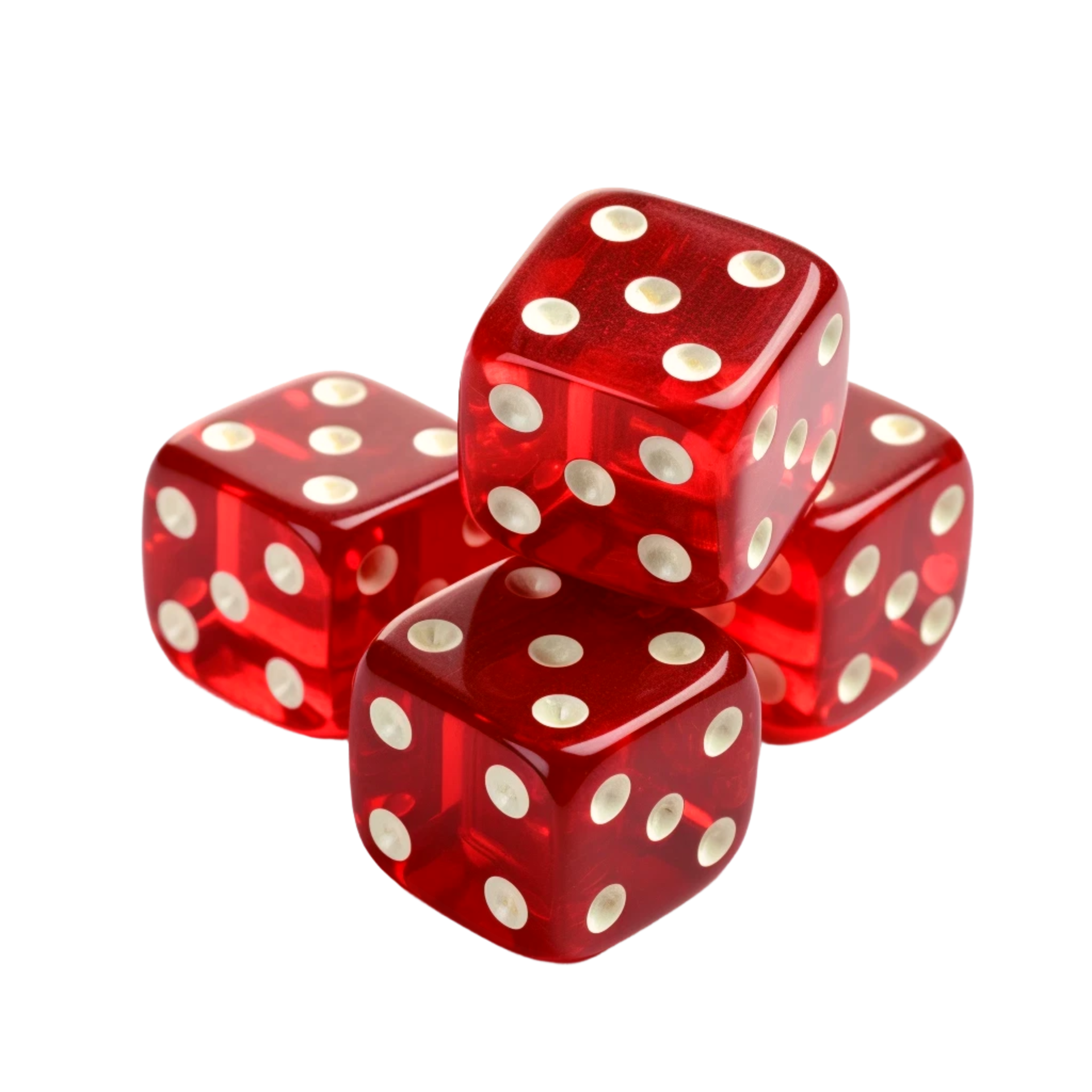 Red dice Generative Ai 33293197 PNG