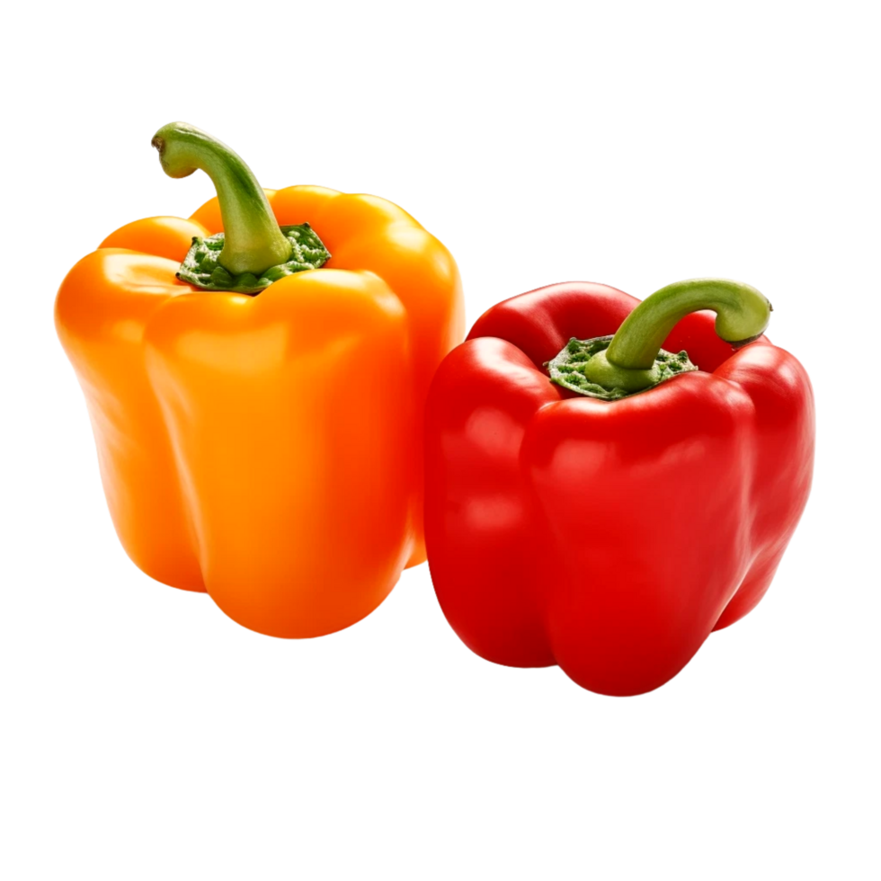Red and yellow Bell Peppers Generative Ai 33293200 PNG