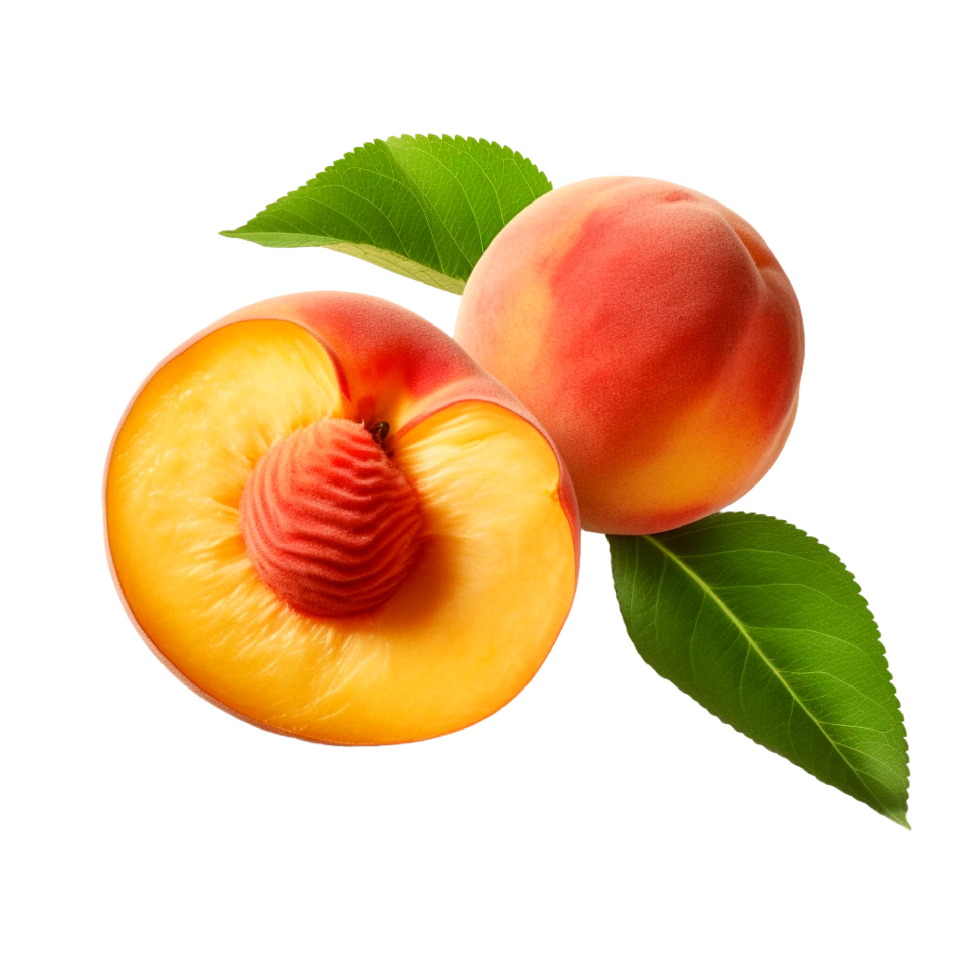 Apricot fruit with half cut slice Generative Ai 33293212 PNG