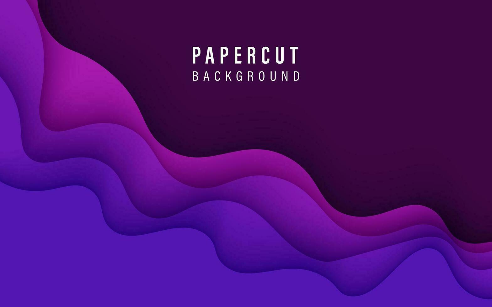 abstract purple color dynamic wavy overlap layers papercut background. eps10 vector