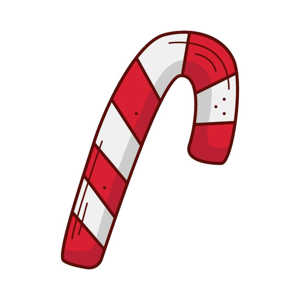 candy cane christmas isolated icon vector illustration design vector illustration design