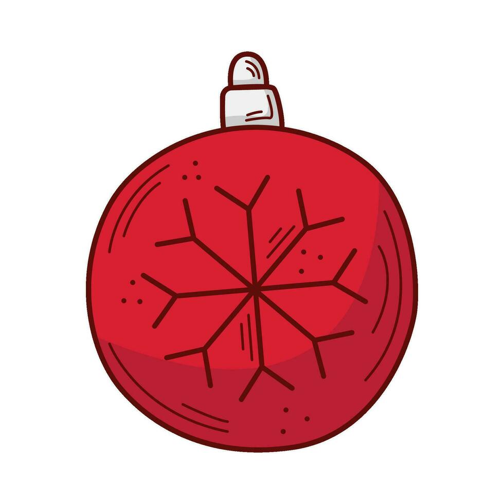 christmas ball decoration isolated icon vector illustration designicon vector illustration design