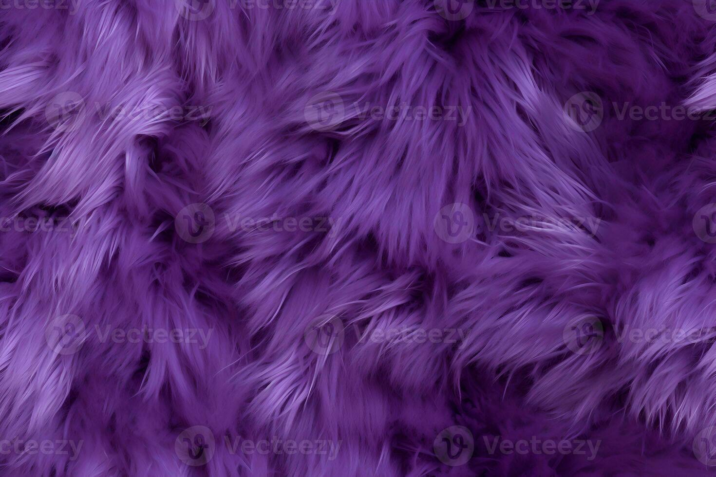 High detailed Close-up Violet color sheep fur seamless pattern. Natural sheepskin rug seamless pattern background. Wool texture top view AI Generative photo