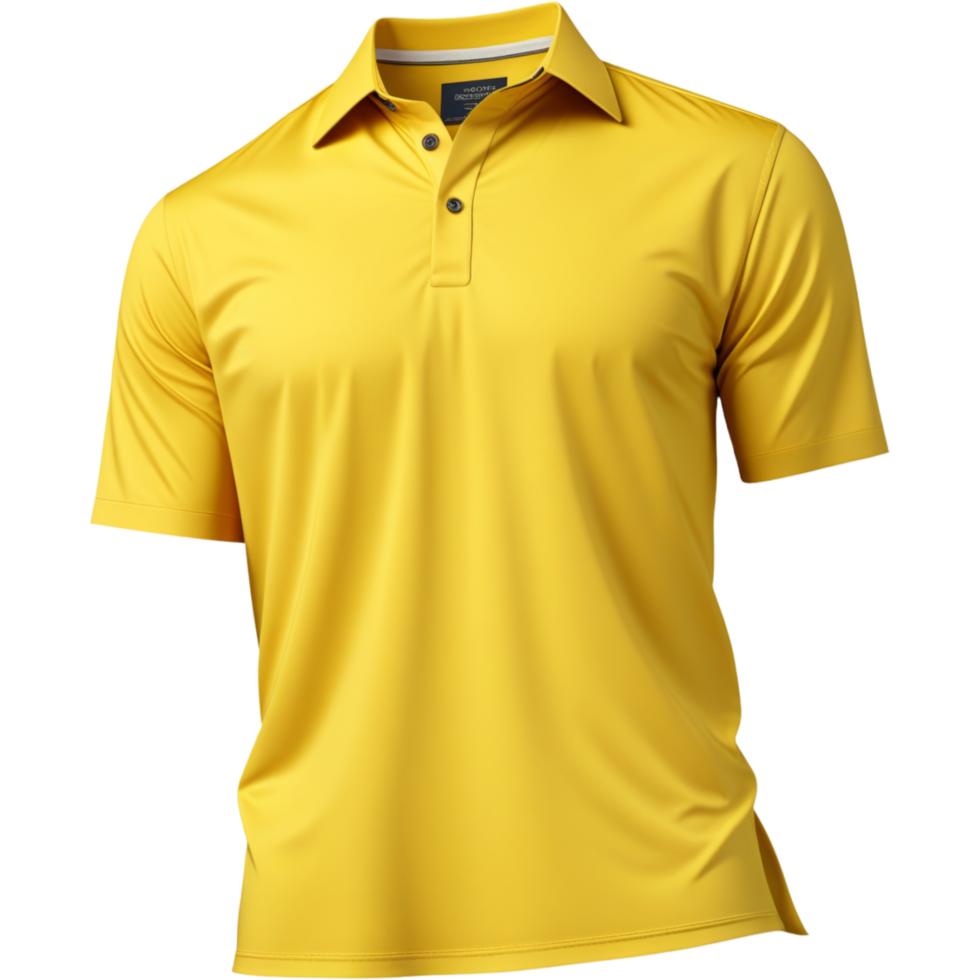 Yellow shirt mockup. AI Generative png