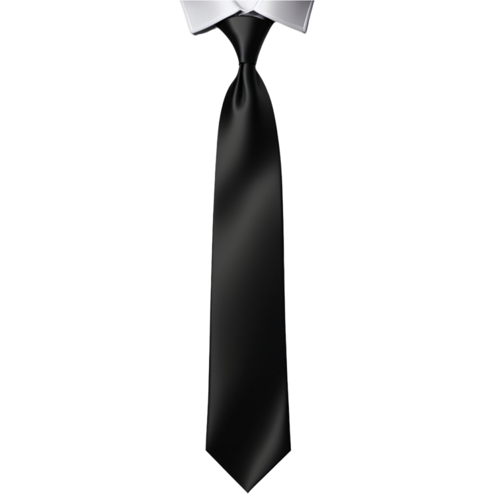 Men Black tie. AI Generative png