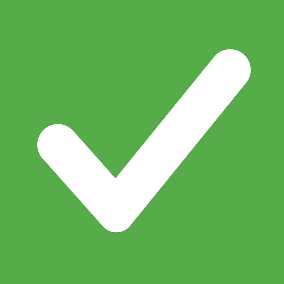 fill green Tick mark approved . Check mark icon symbols . symbol for website computer and mobile isolated. green tick verified badge icon. Social media official account tick symbol. vector