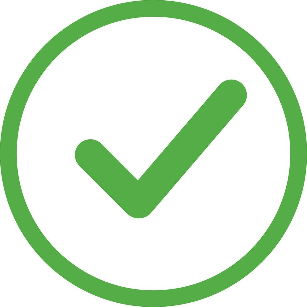 line green Tick mark approved . Check mark icon symbols . symbol for website computer and mobile . green tick verified badge icon. Social media official account tick symbol. vector