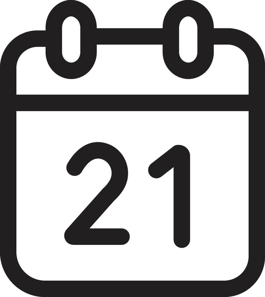 Calendar glyph icon. Simple solid style. Date, planner, pictogram, day, month, schedule, time event organizer symbol concept. vector