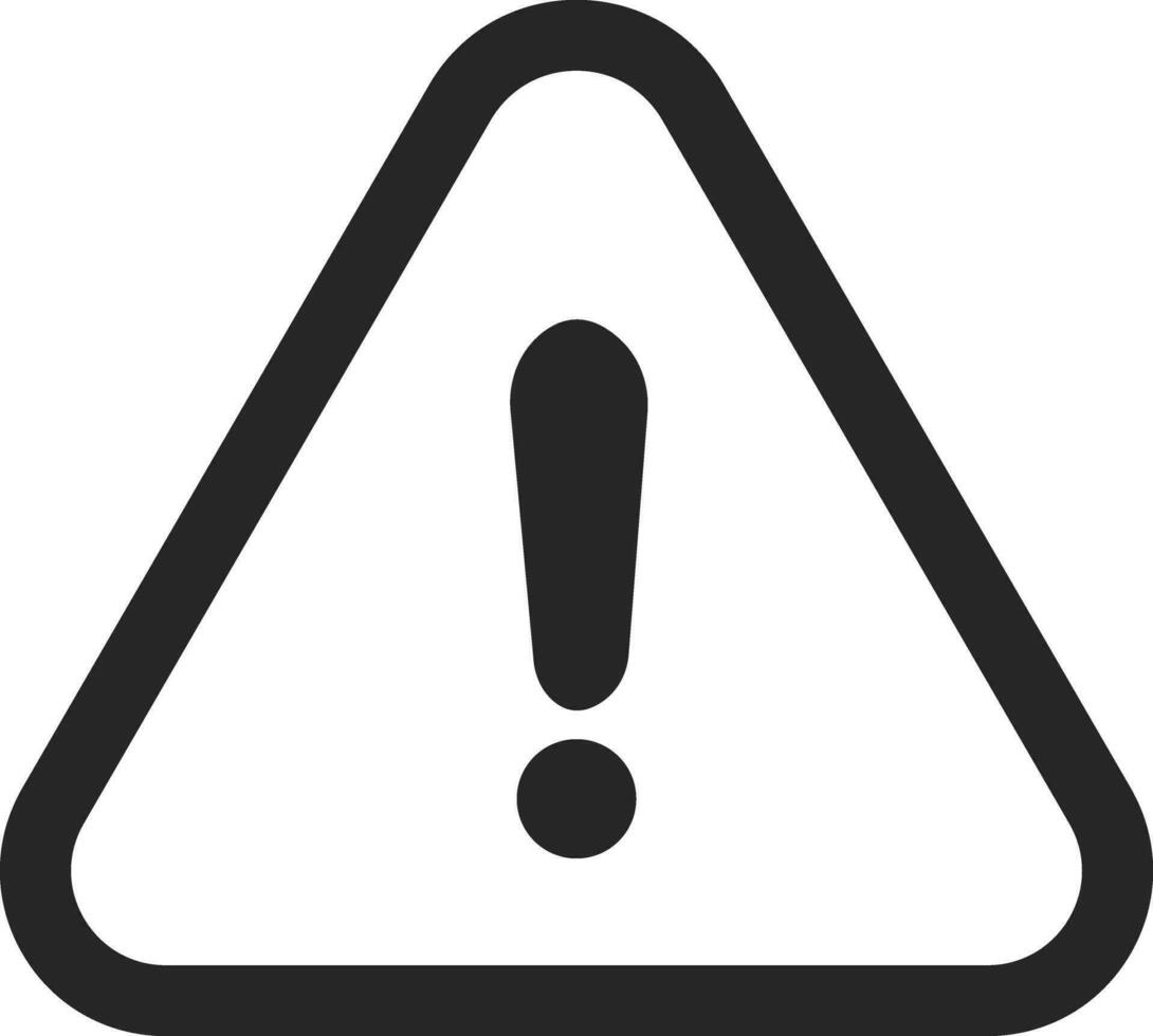 Black Exclamation mark icons in line style. Danger alarm . Caution risk business concept. Hazard warning attention sign with exclamation mark symbol. vector