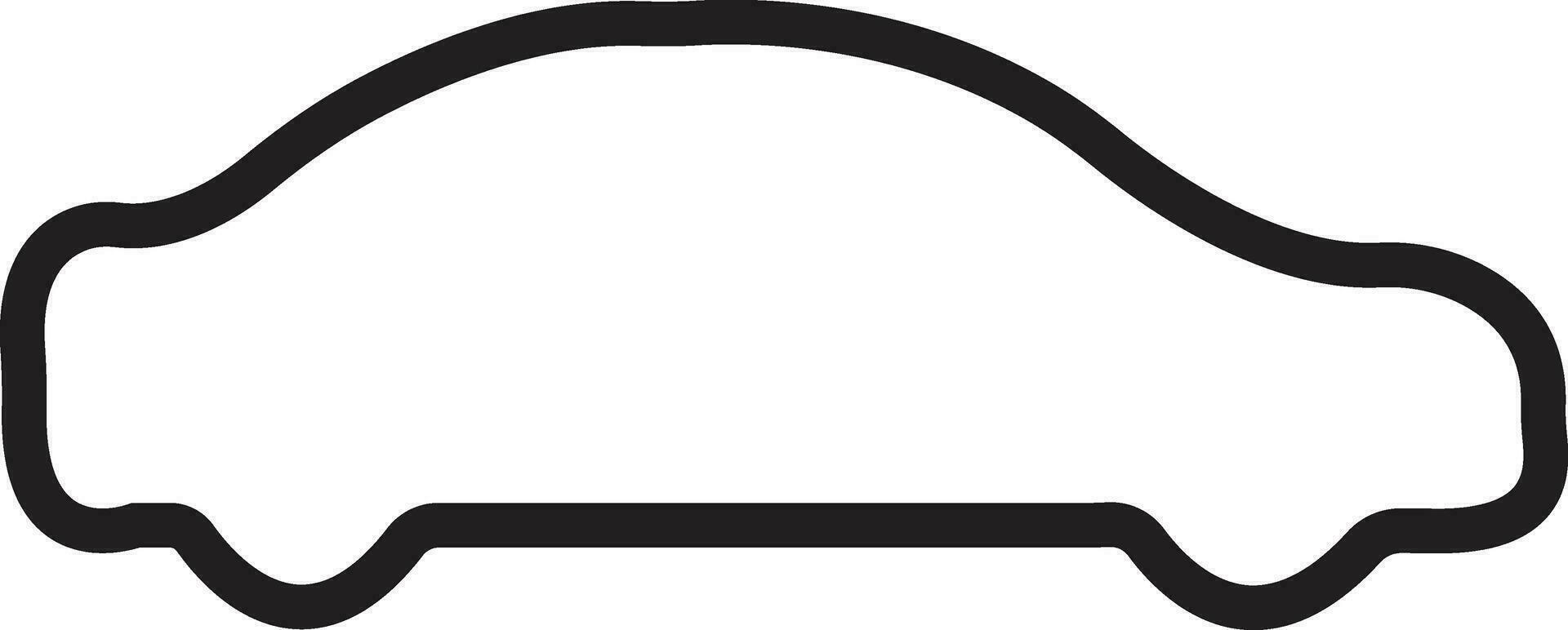 line Car icon. Simple outline style sign symbol. Auto, view, sport, race, transport concept. vector