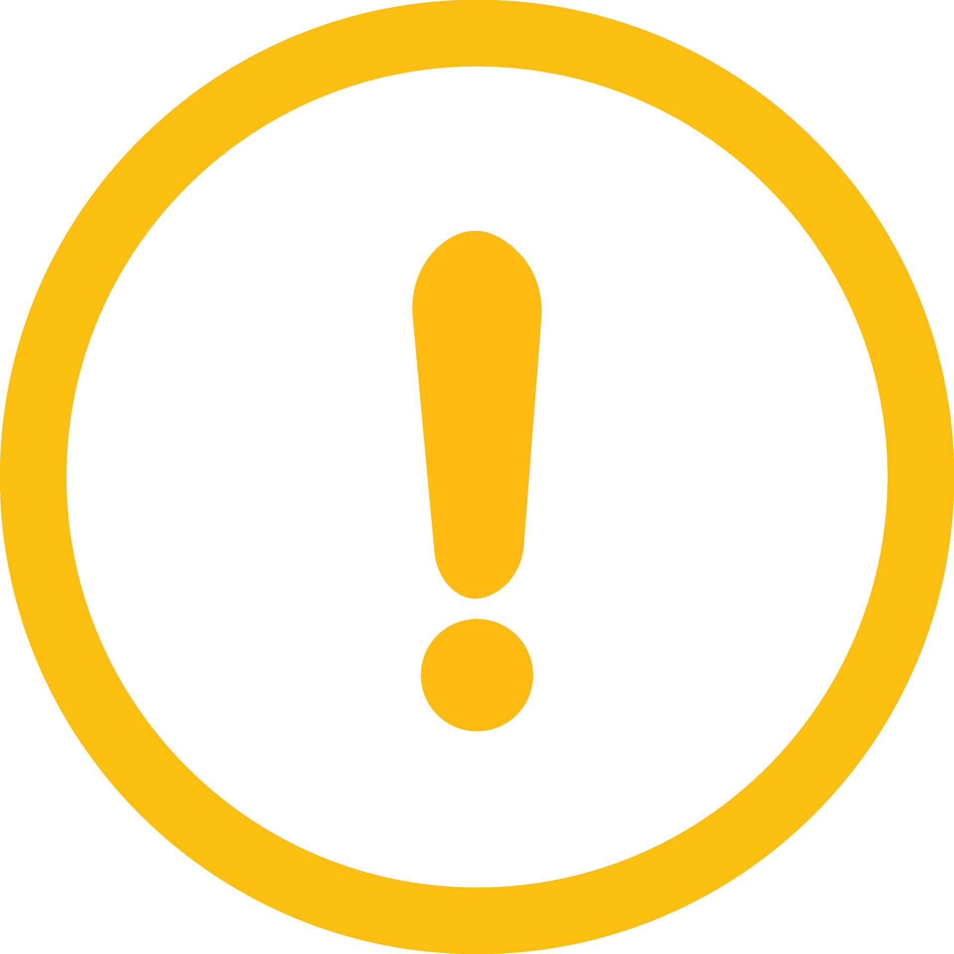 Yellow Exclamation mark icons in line style. Danger alarm . Caution