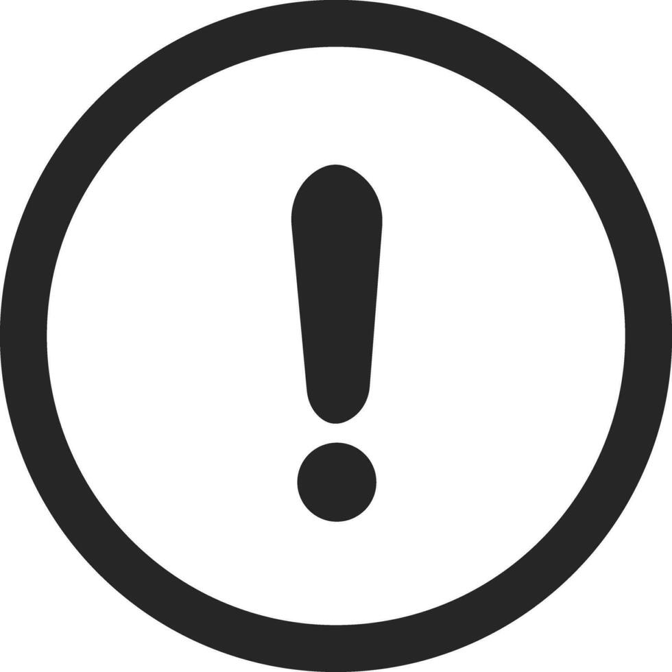 Black Exclamation mark icons in line style. Danger alarm . Caution risk business concept. Hazard warning attention sign with exclamation mark symbol. vector