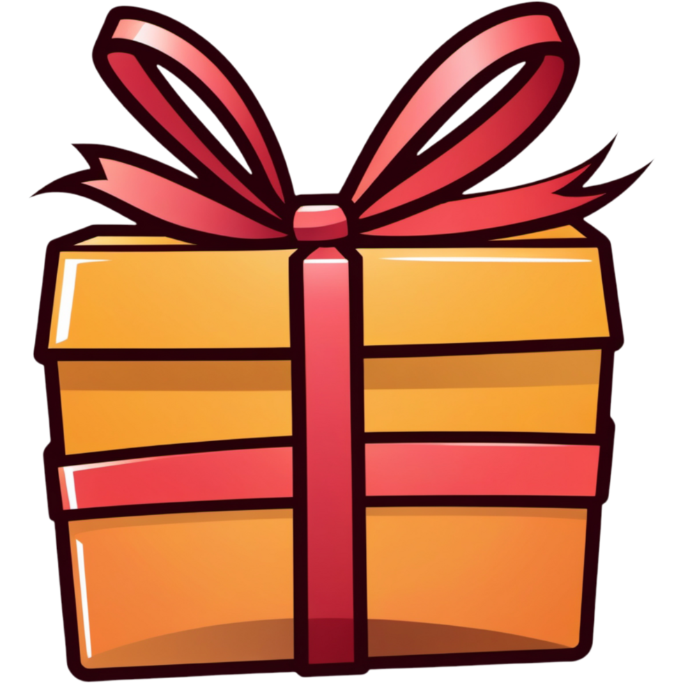Gift box icon. AI Generative png