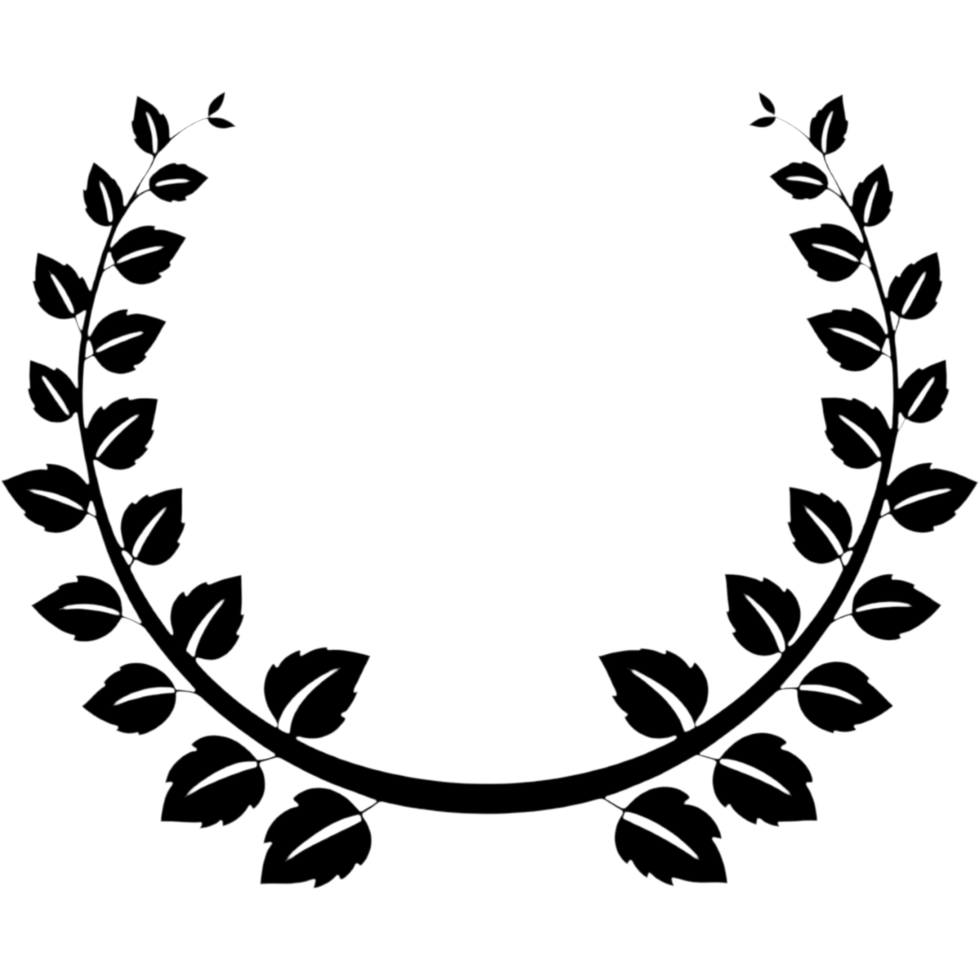 Decorative floral wreath. AI Generative png