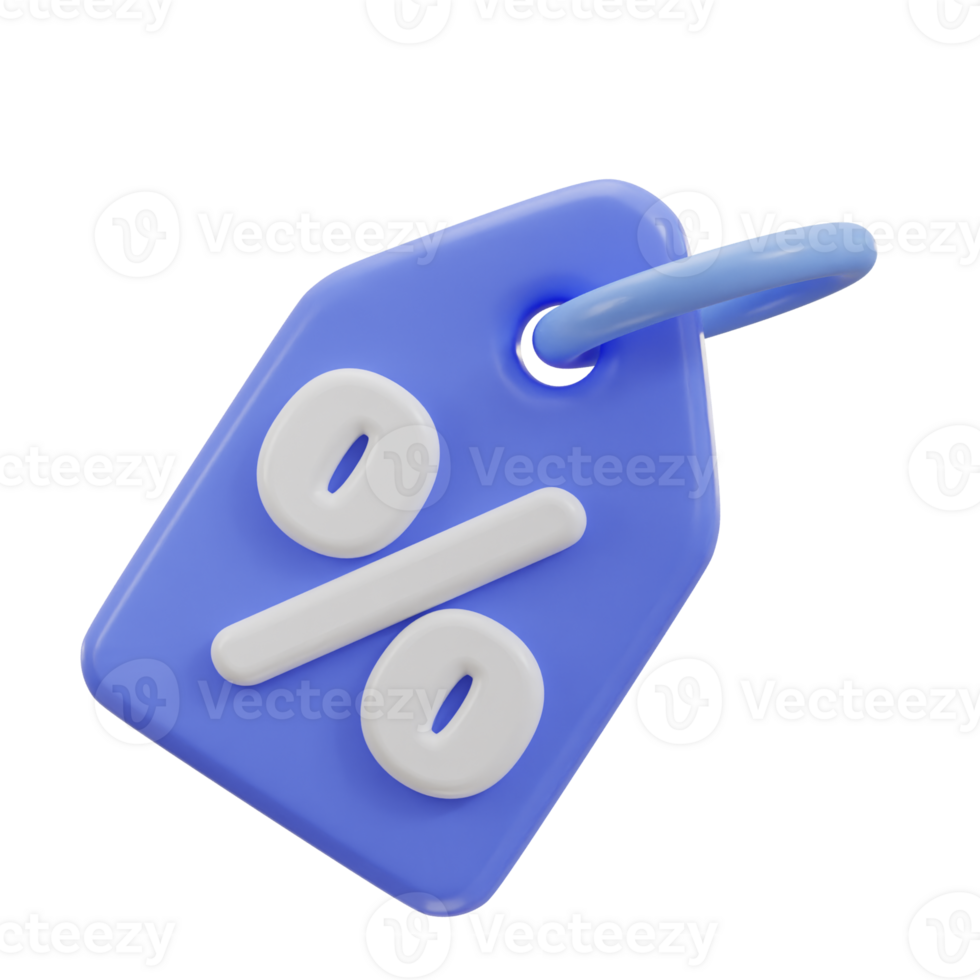 3d discount tag icon illustration png