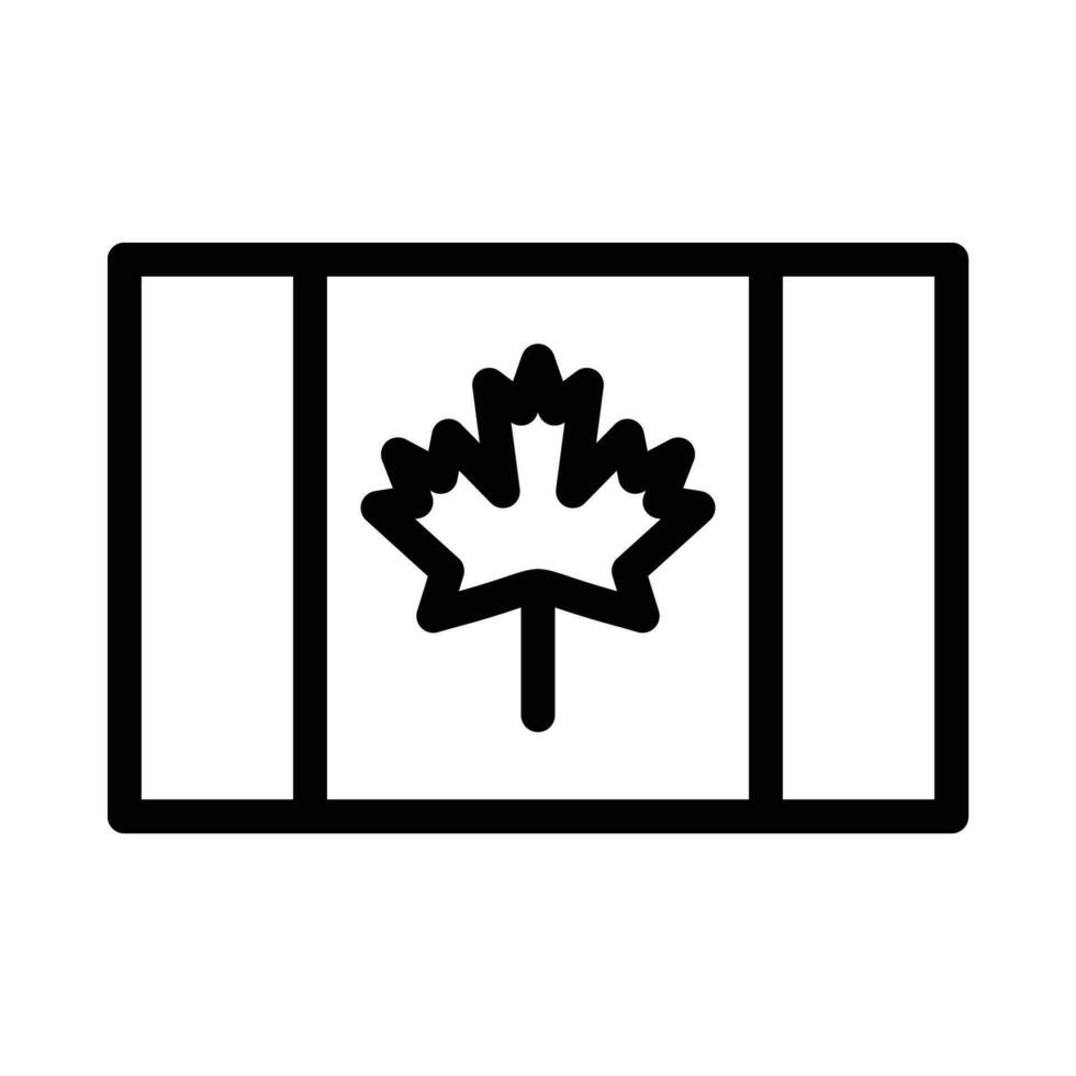 canada vector icon on a white background