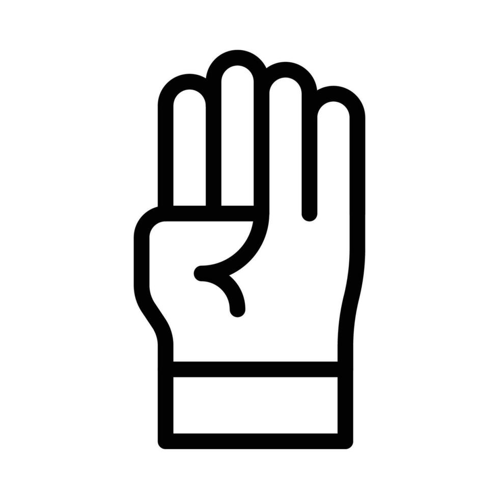 hand gesture vector icon on a white background