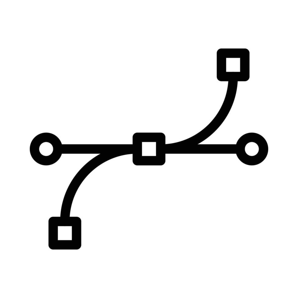 anchor point vector icon on white background