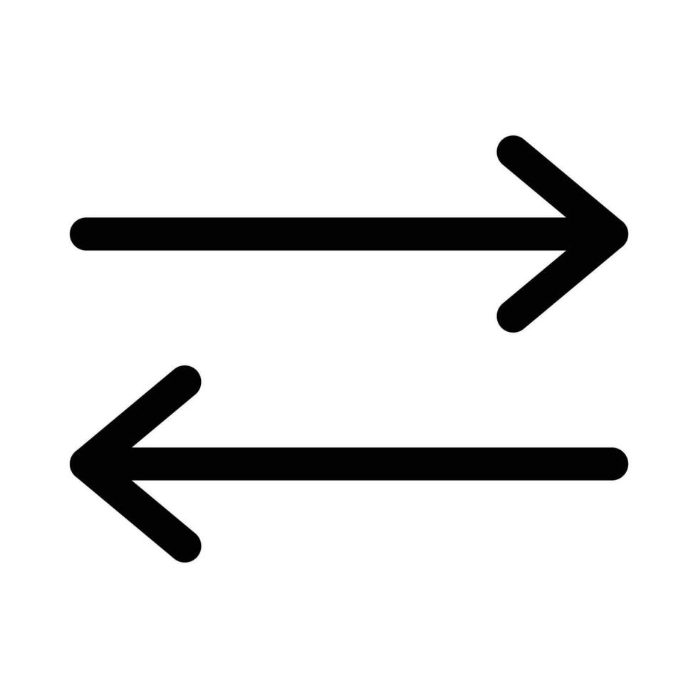 exchange vector icon on white background
