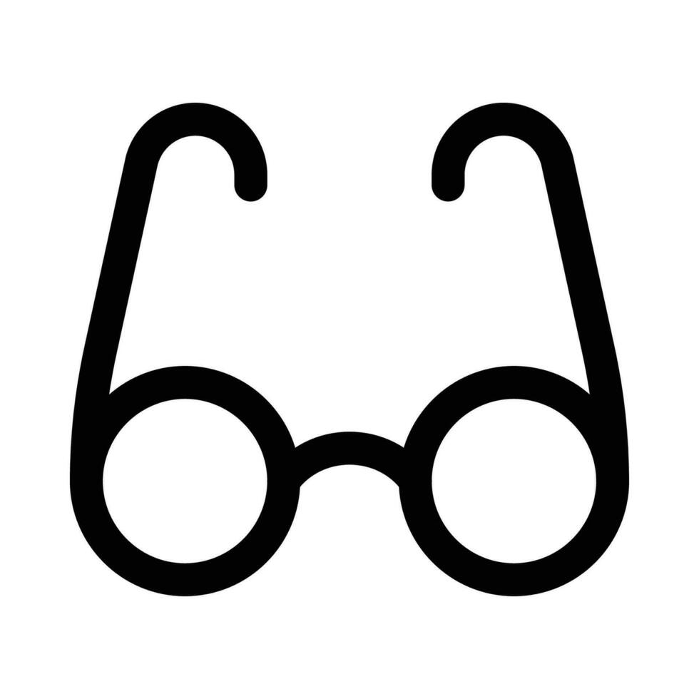 glasses vector icon on white background