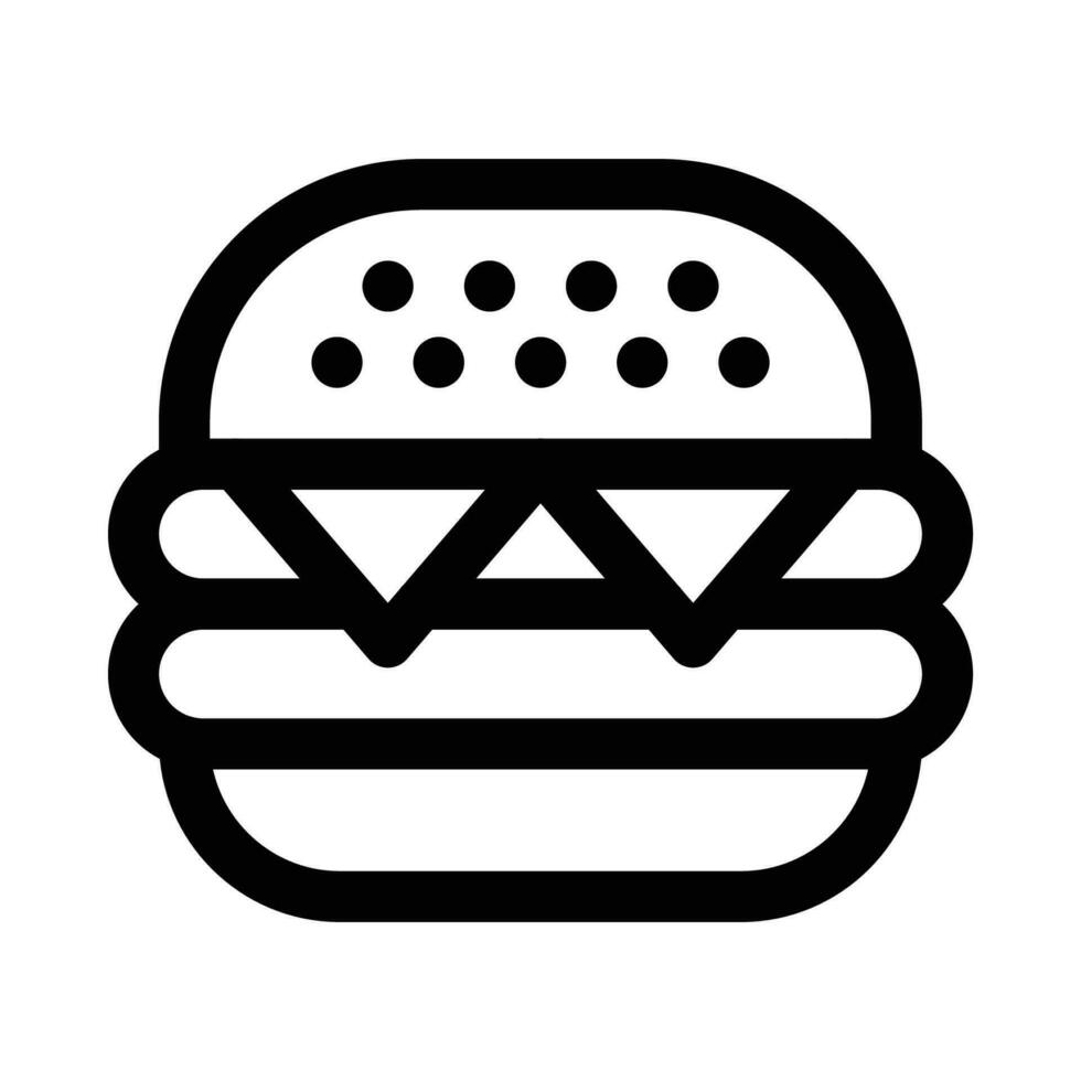 hamburger vector icon on white background