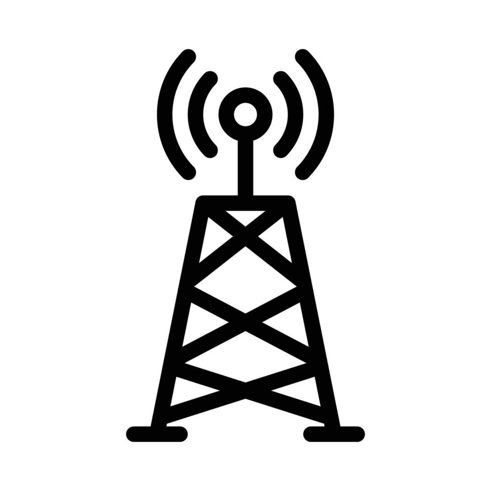 Broadcast vector icon on a white background