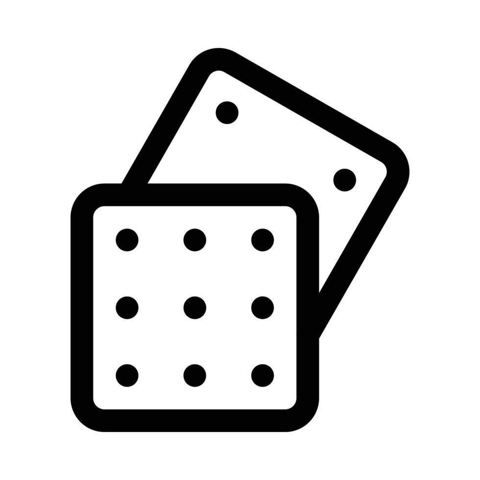 dice vector icon on white background
