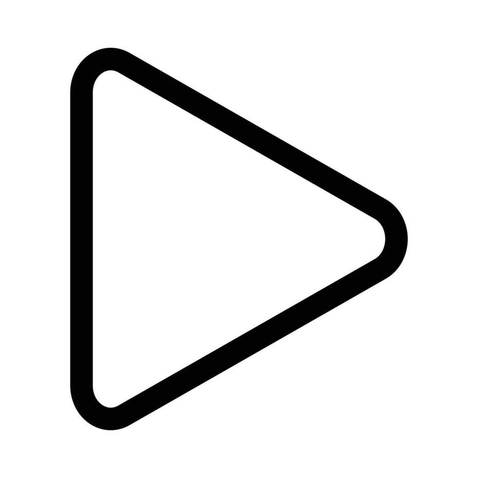 play vector icon on white background