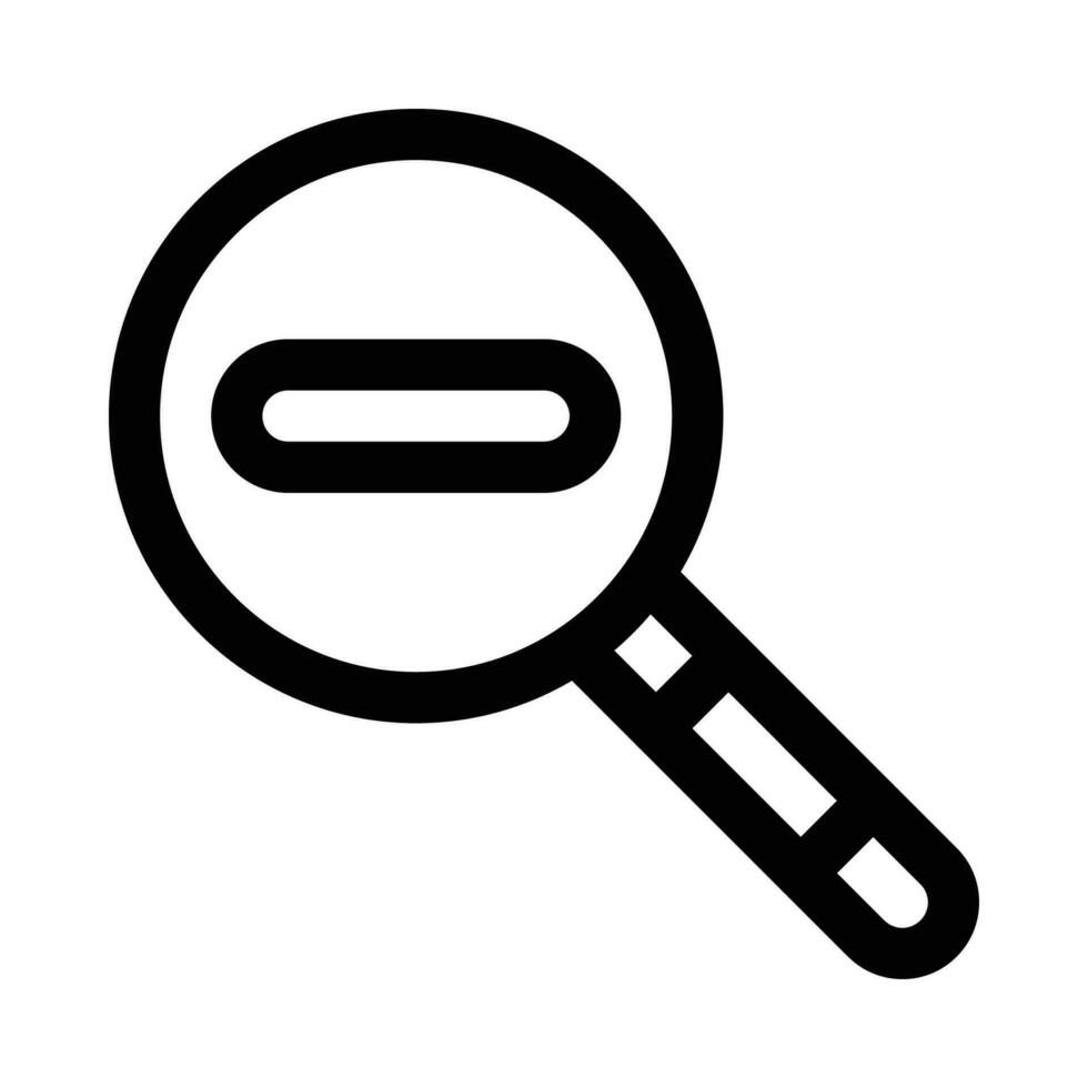 zoom out vector icon on white background