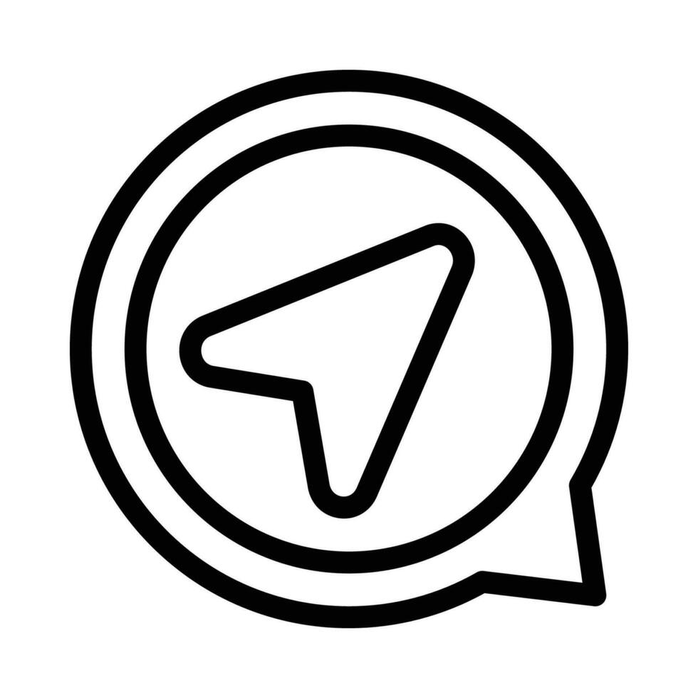 telegram vector icon on a white background