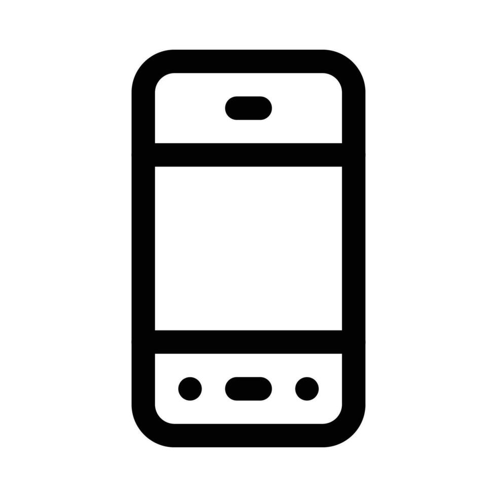 mobile vector icon on white background