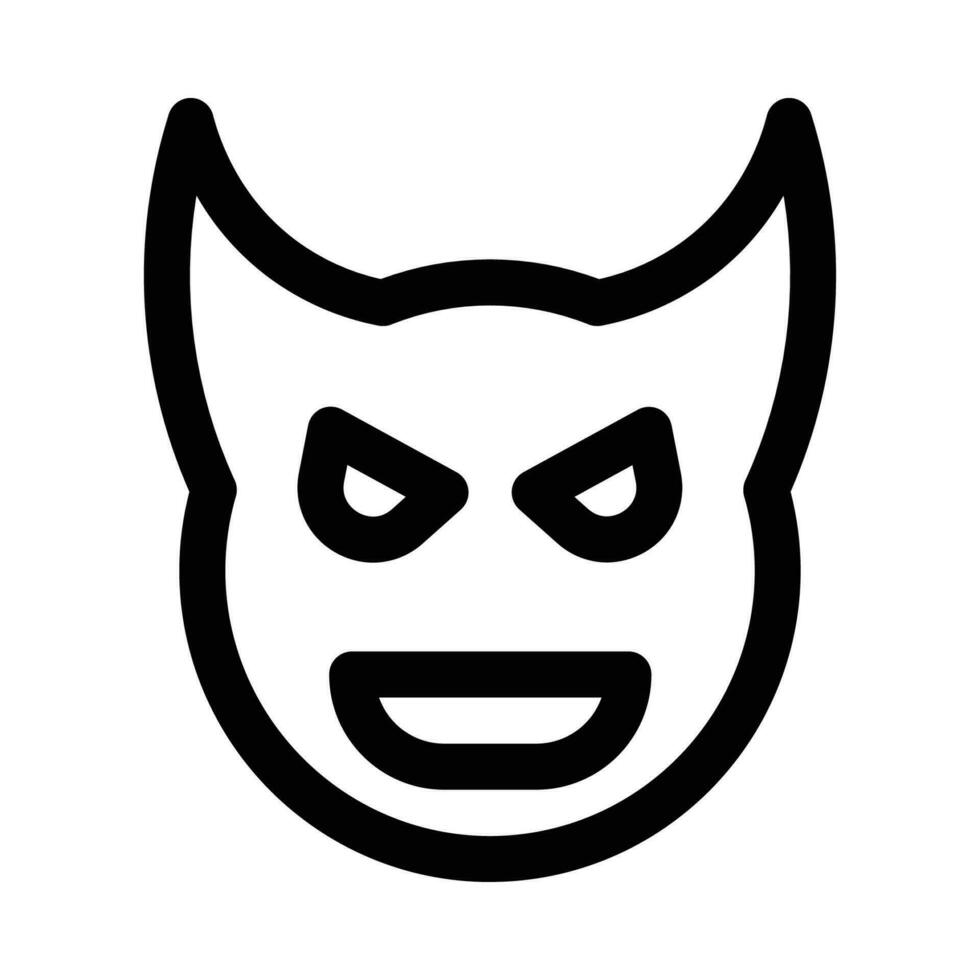 devil vector icon on a white background