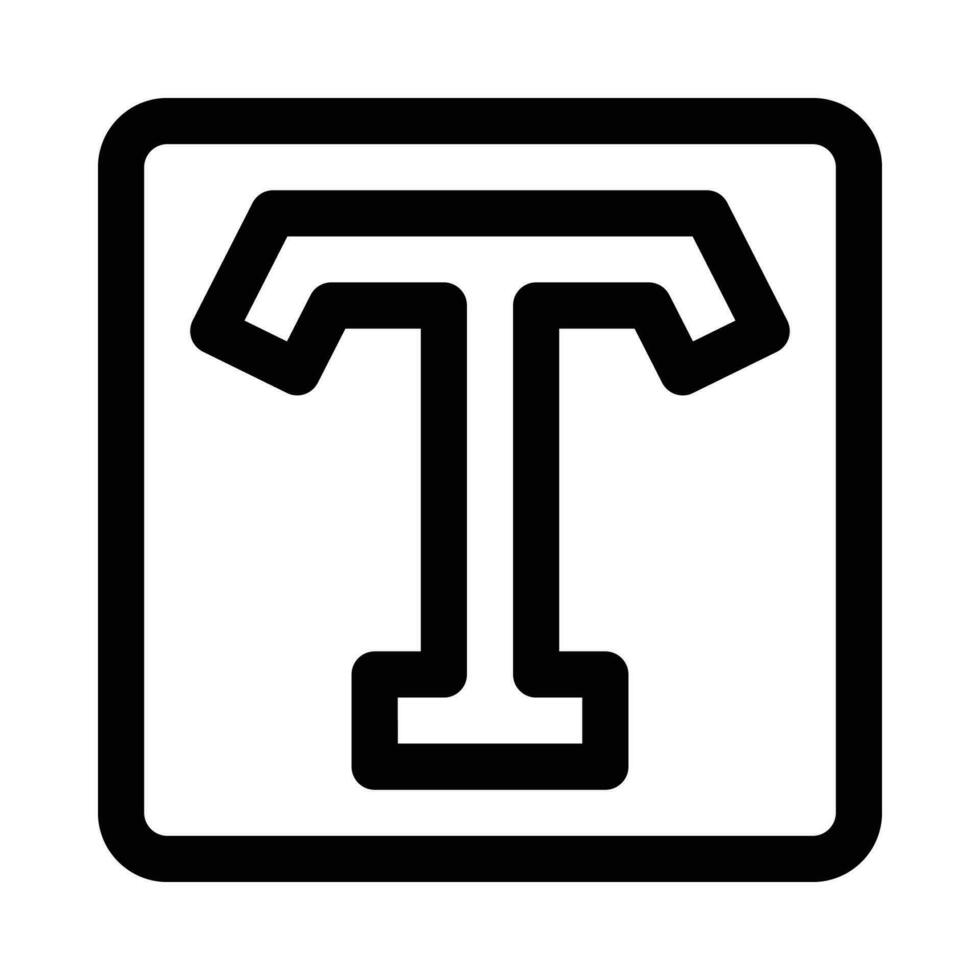 text vector icon on white background