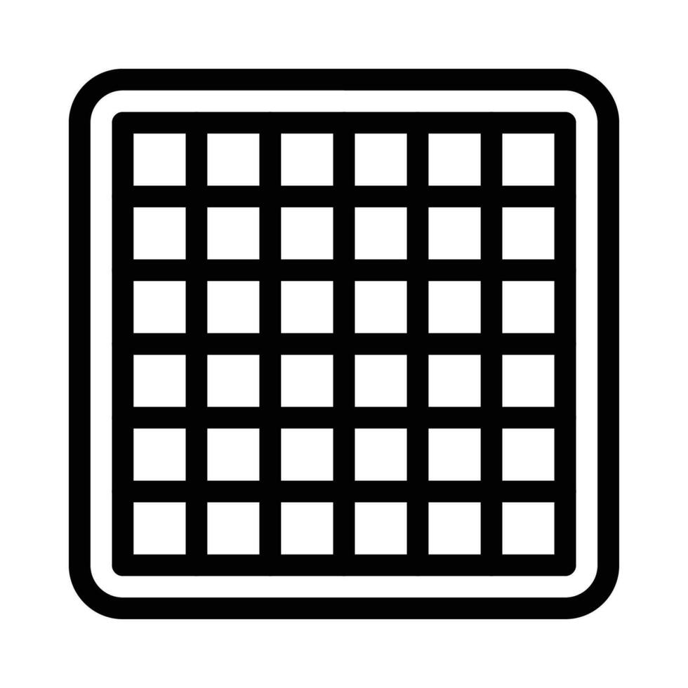 grid vector icon on white background