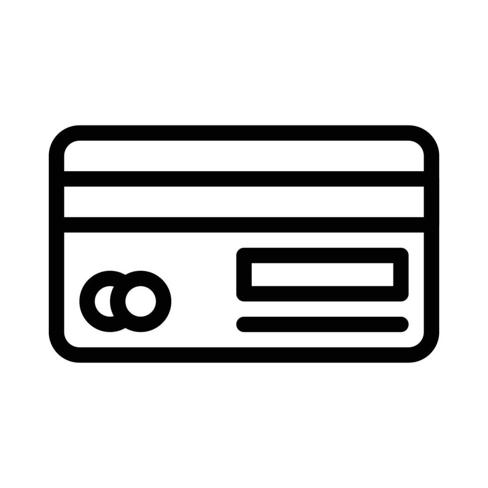 credit card vector icon on a white background