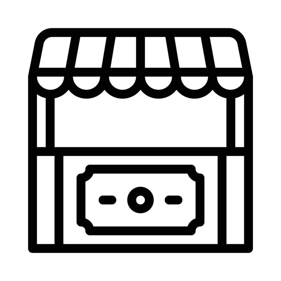 shop vector icon on a white background