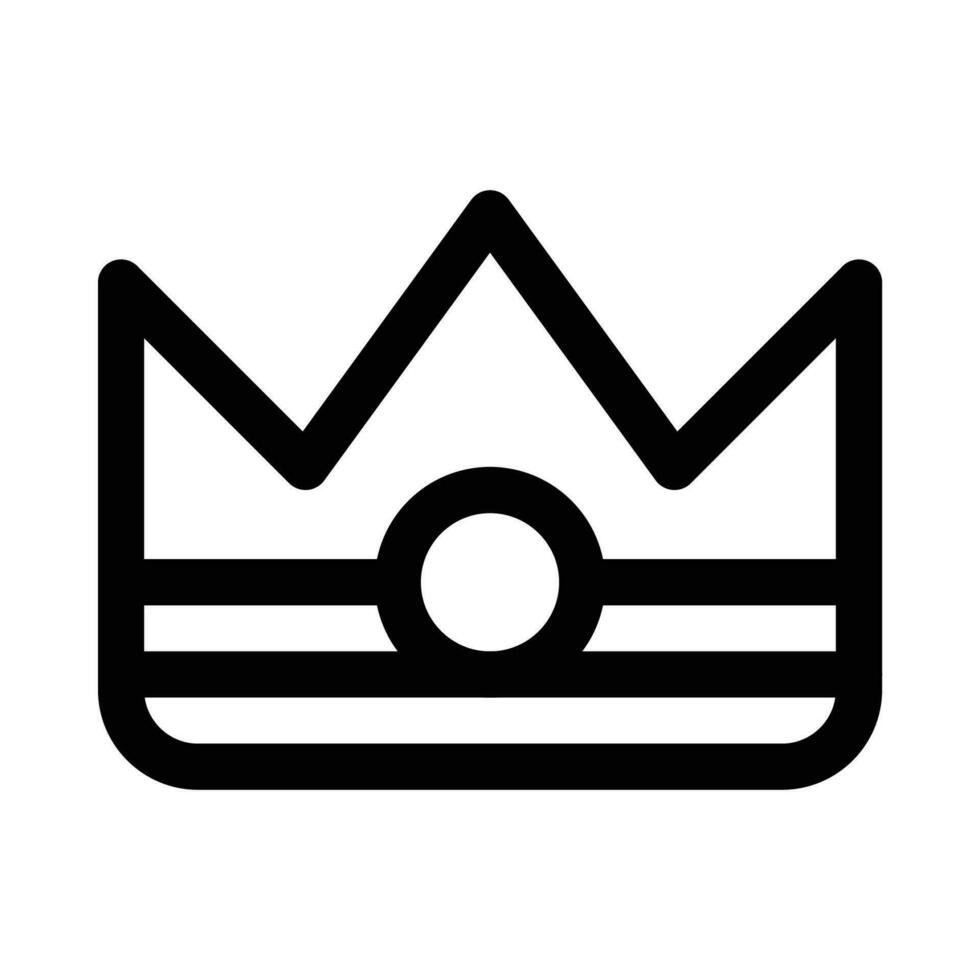 crown vector icon on white background