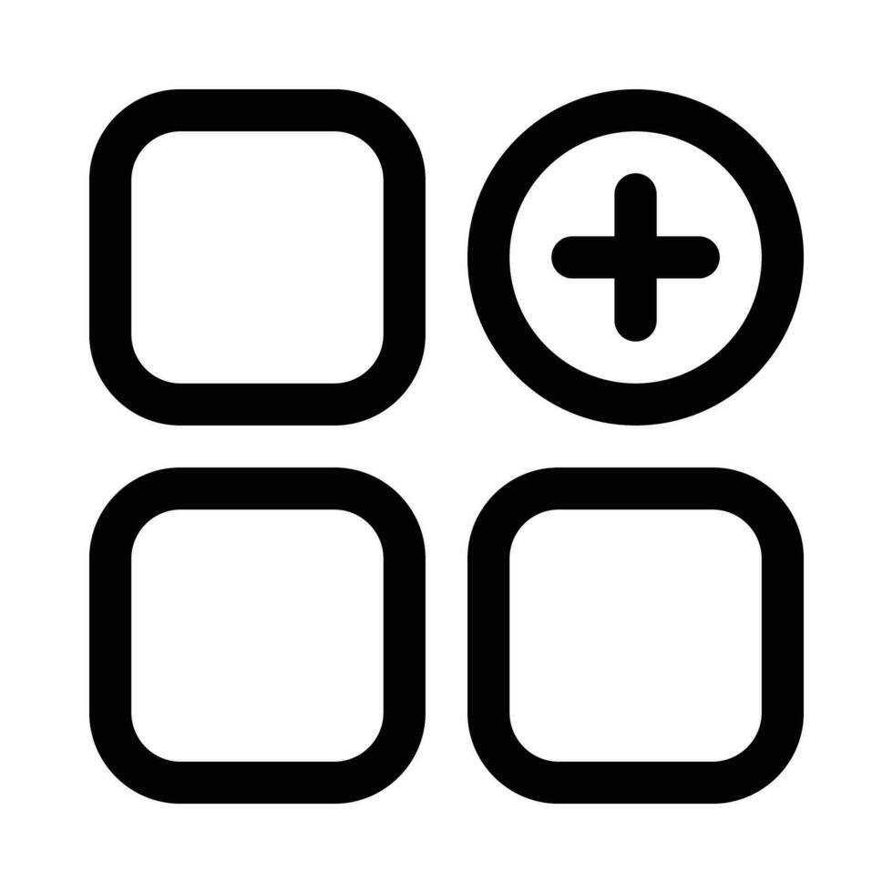 apps add vector icon on white background