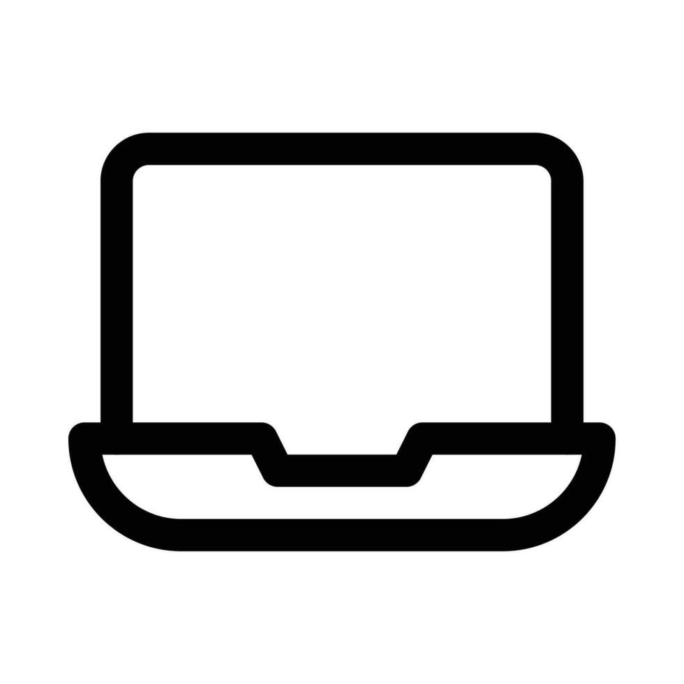 laptop vector icon on white background