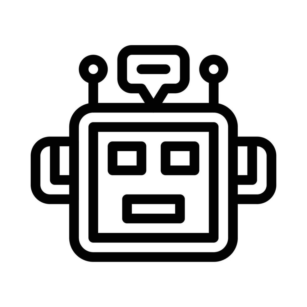 chatbot vector icon on a white background